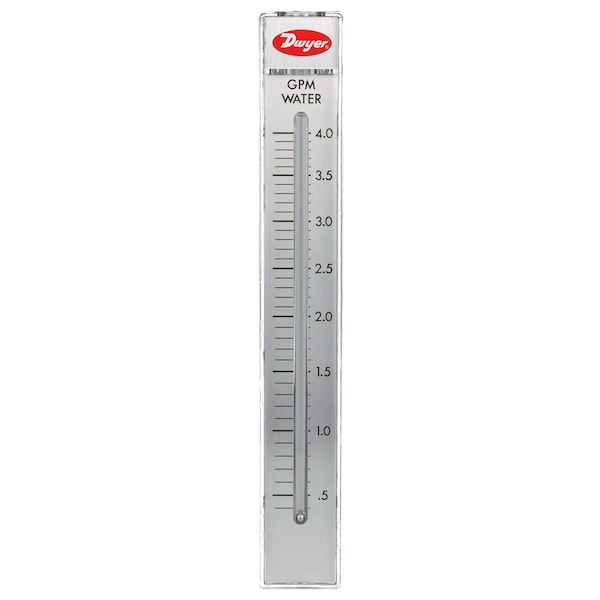 Flowmeter, range 60-600 SCFH air.